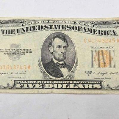 #1226 • 1953 $5 Orange Seal
