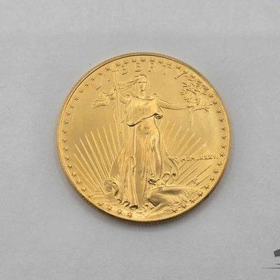 #1036 • $50 1986 American Gold Eagle Coin, 1oz
