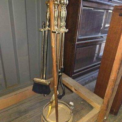 #10636 • Fireplace Tool Set and Cane
