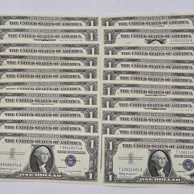 #1252 • (20) $1 Silver Certificates

