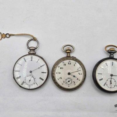 #904 • (3) Pocket Watches
