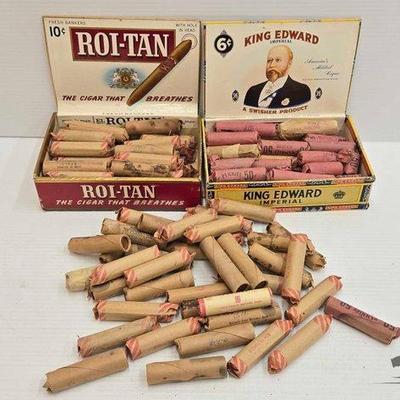 Sale Photo Thumbnail #314: #1714 • Over (50) Rolls of Pennies
