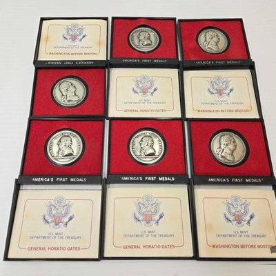 Sale Photo Thumbnail #310: #1706 • (6) U.S. Mint Medals
