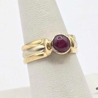 #514 • 14k Gold and Ruby Ring, 7.6g
