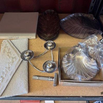 #6054 • Coin Bag, Trays, Shakers and Candle Holders
