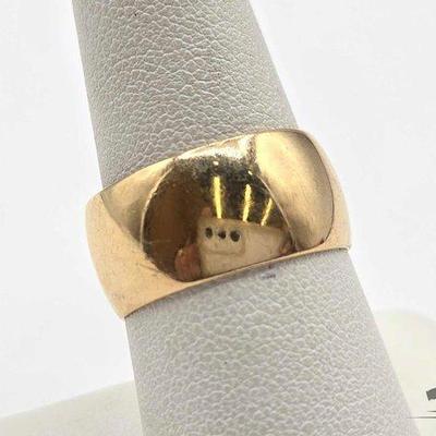 #586 • 14k Thick Gold Band, 8g

