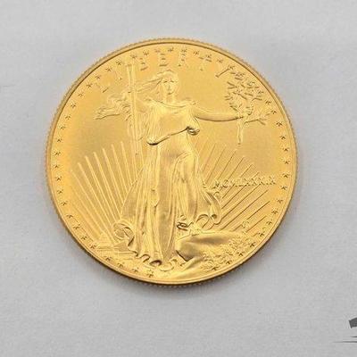#1038 • $50 1989 American Gold Eagle Coin, 1oz
