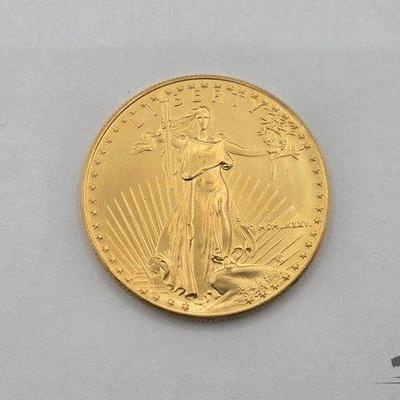 #1034 • $50 1986 American Gold Eagle Coin, 1oz
