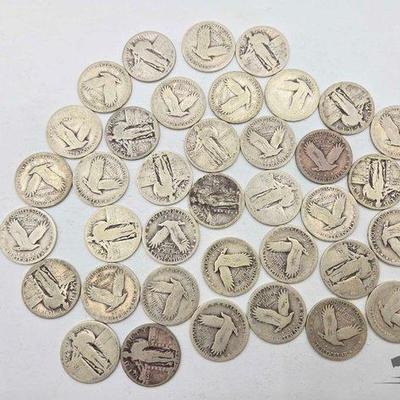 #1536 • Standing Liberty Quarters 90% Silver, 217g

