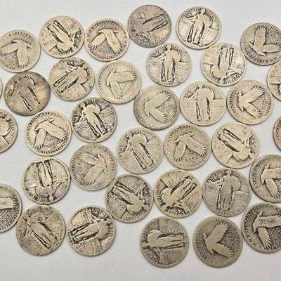 #1534 • Standing Liberty Quarters 90% Silver, 217g
