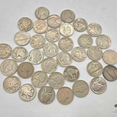 #1724 • (36) Jefferson & Buffalo Nickels
