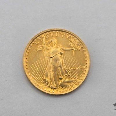 #1028 • $5 American Eagle Gold Coin, 0.12oz
