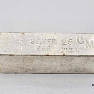 #1100 • .999 25ozt Silver Bar
