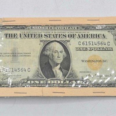 #1242 • 1935 $1 Silver Certificate Orange Seal
