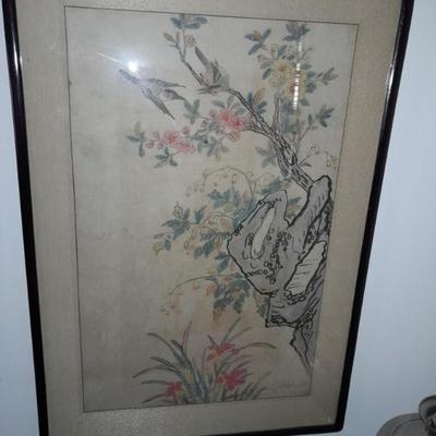 Vintage Japanese watercolor