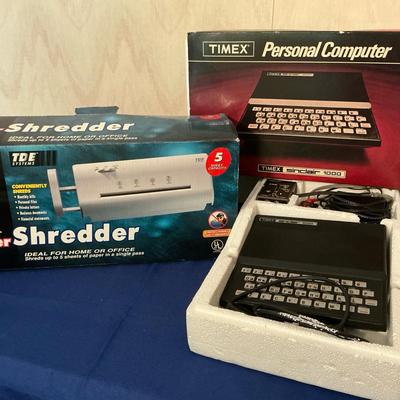 Timex Personal Computer And Paper Shredder 