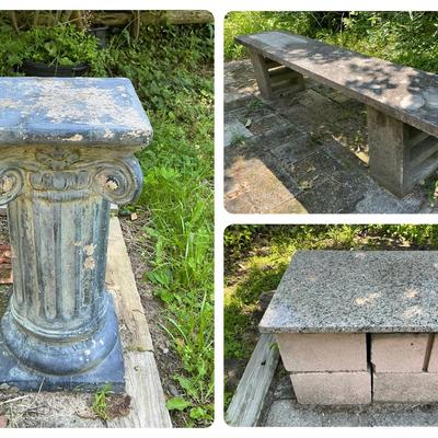 Outdoor Bench, Stand, Platform 