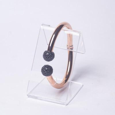 925 Milor Italy Rose Gold-Toned Cuff Bracelet