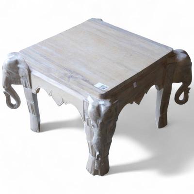 Late 20th Century Cerused Wood Elephant Table