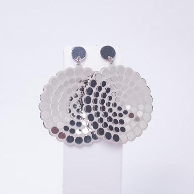 JCM 925 Sterling Silver Disc Dangle Earrings