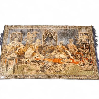 Machine-Made Mughal-Inspired Mid-20th Century Tapestry
