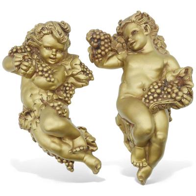 Cherub Grapes Wall Decor by Universal  Statuary Corp, 1950s