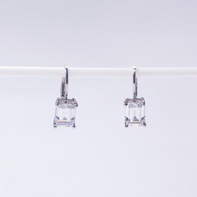 CZ 925 Sterling Silver Drop Earrings