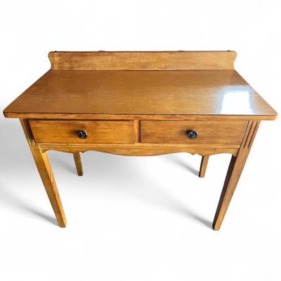 Oak Writing Desk with Two Drawers