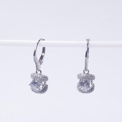 Vanna K 925 Sterling Silver CZ Drop Earrings
