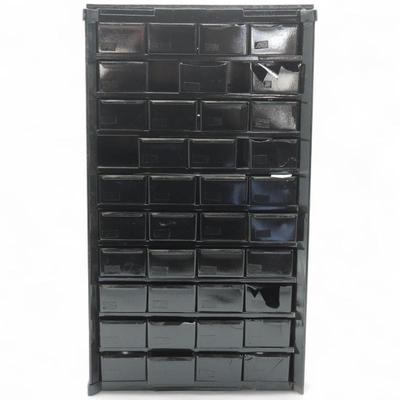 Black Storage Unit w/ 10 Shelves