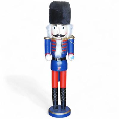 Large Wooden Nutcracker Figurine, 43" H