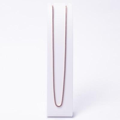 Milor Italy 925 Sterling Silver Rose Gold-Tone Chain Necklace