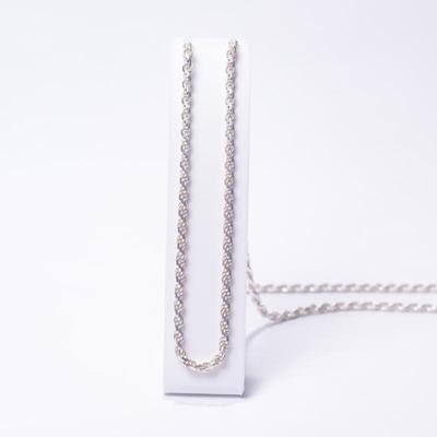 Italy 925 Sterling Silver Rope Chain Necklace