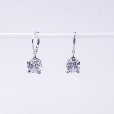 CZ 925 Sterling Silver Drop Earrings