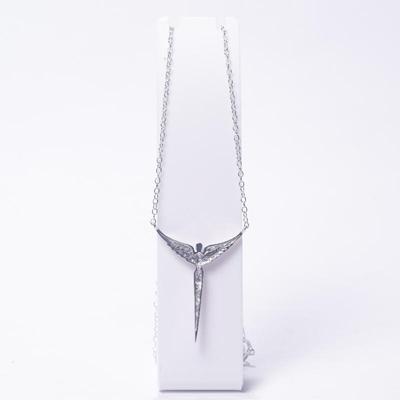 Lavaggi 925 Sterling Silver Angel Pendant Necklace