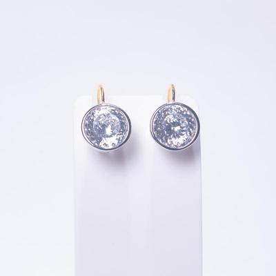 925 Silver Drop Earrings with CZ Stones