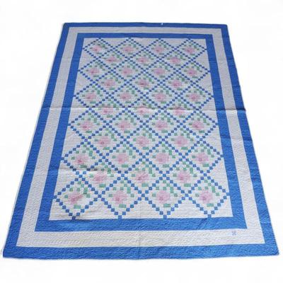 Vintage Mosaic Rose Quilt Pattern After Anne Orr Design