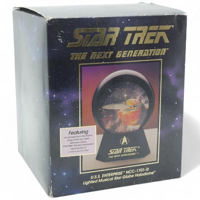Star Trek USS Enterprise NCC-1701-D Lighted Musical Star Globe