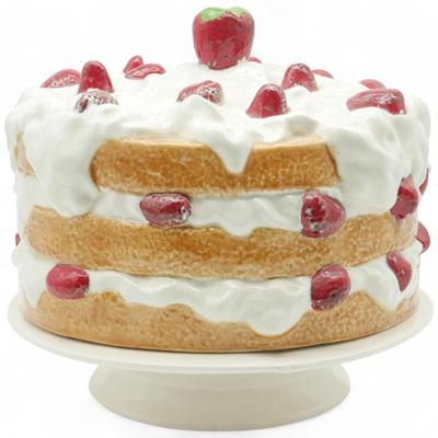 1980s Strawberry Shortcake Ceramic Cake Stand w/ Dome