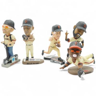 Lot of 5 San Francisco Giants Bobbleheads