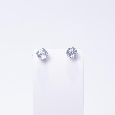 JCM 925 Sterling Silver CZ Stud Earrings