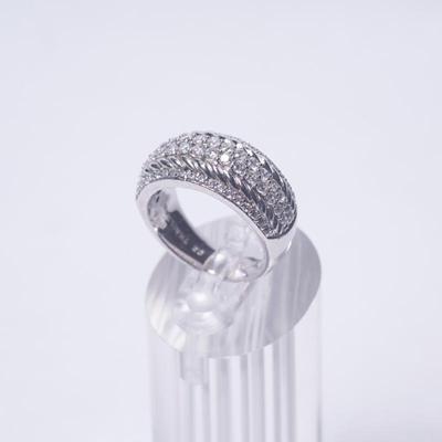 Judith Ripka 925 Sterling Silver CZ Ring Size 6.5