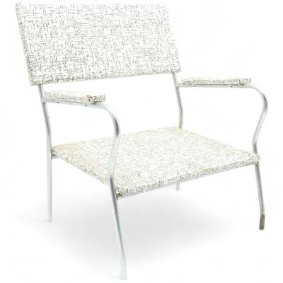 MCM Kitsch Doll Chair w/ White Vinyl Upholstery