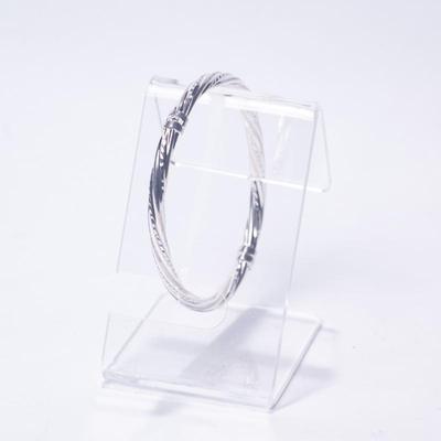 925 Sterling Silver Hinged Bangle Bracelet