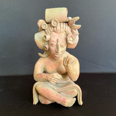 Vintage Red Clay Pottery Figurine
