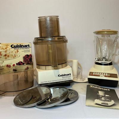 Vintage Cuisinart DLC-X Plus Food Processor & Sears Roebuck Blender