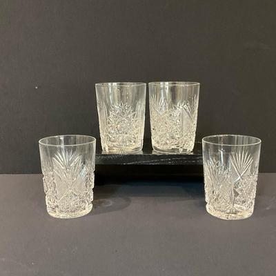 Vintage Crystal American Cut Crystal Cocktail Glasses