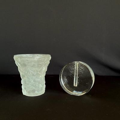 Vintage Pansies Vase And Round Bud Vase 