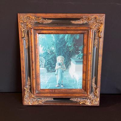 Ornate Frame With Photograph On Canvas 
