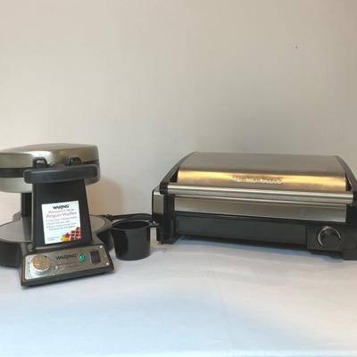Waring Waffle Maker And Hamilton Beach Panini Press